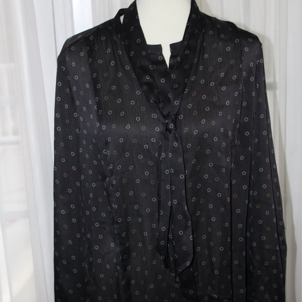 Ann Taylor Black Dress Blouse